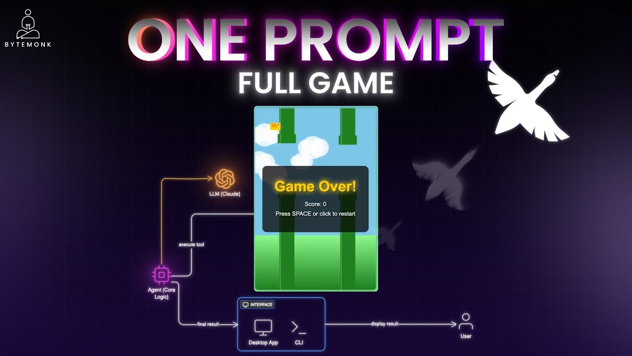 I Built a Game Without Writing Code (AI Agent Did Everything) - YouTube
