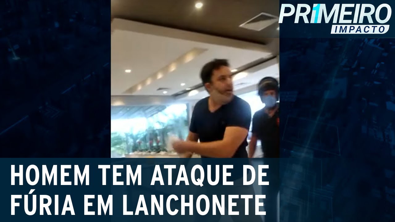 Aos berros, homem humilha funcionários por causa de catchup | Primeiro Impacto (28/12/20)
