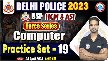 Delhi Police Constable Computer, BSF HCM 2022, DP Constable Computer Classes By Shivam Sir
