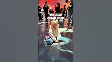 Wow! Toddler’s Reaction to Invisible Worlds! 🦋🔬 #AMNH #shorts