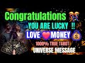 CONGRATULATIONS !!  UNIVERSE MESSAGE💜TAROT READING HINDI | MONEY ABUNDANCE &amp; LOVE