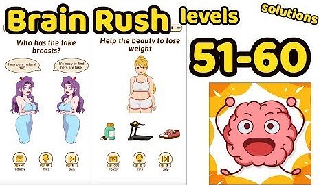 Brain Rush Game All levels 51- 60 Game Review Complete Gameplay Walkthrough (iOS-Android)