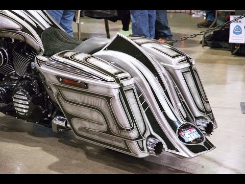 Custom airbrush  bagger Harley  davidson  YouTube