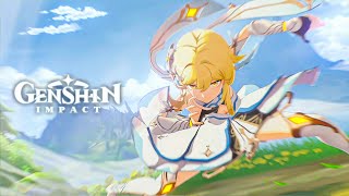 EPIC BATTLE NAVIA & LUMINE Cinematic Cutscene Genshin Impact  NAVIA Story Quest