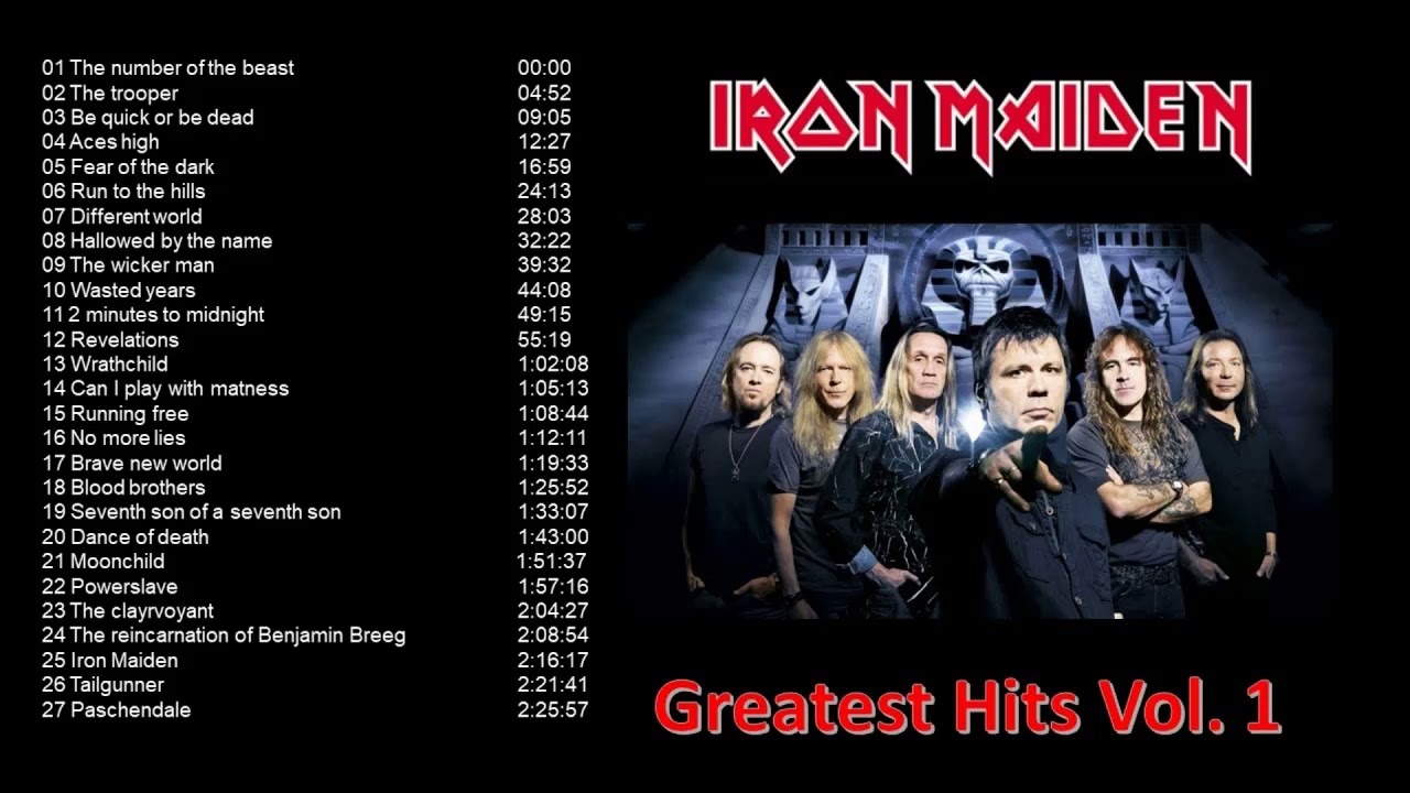 Iron Maiden Greatest Hits Song The Best Of Iron Maiden Collection