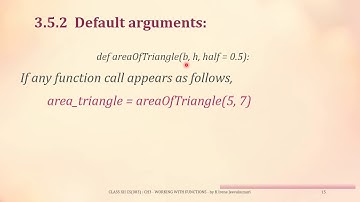 CH3 : Working with Python Functions | Video Part - 6
