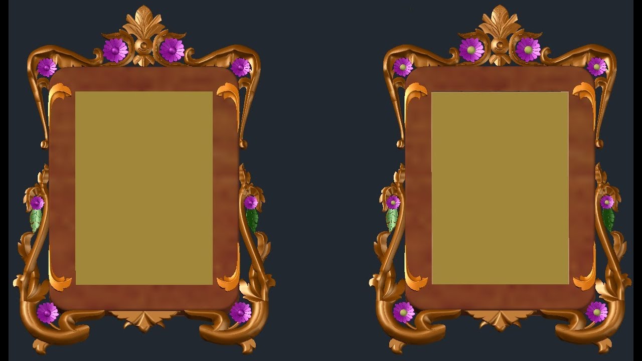 What a Beautiful Photo Frame In AutoCad 3D...!! - YouTube