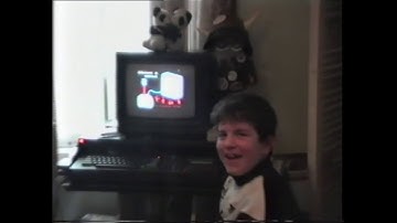 Playing an Amstrad CPC 464 Game - 1990