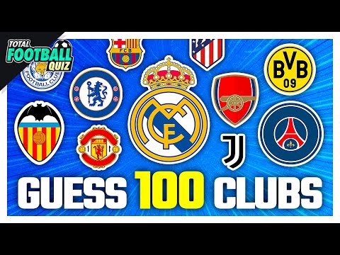 Guess 100 Football Club Logos in 10 Minutes (Football Quiz