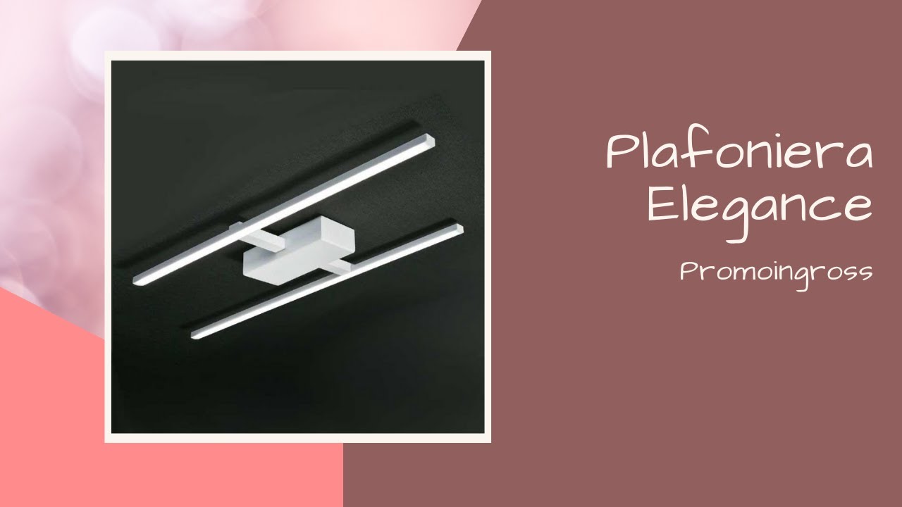 Plafoniere Per Corridoio : Plafoniera led elegance per cucina e corridoio youtube