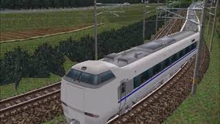 新VRM3★仮想越河駅レイアウトNo155特急その27 683系貫通扉雷鳥