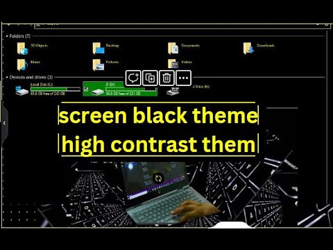 computer screen theme black problem | how to change computer screen ...