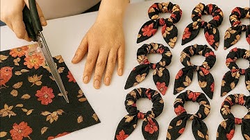 How to Make a Cute Scrunchie at Home | Easy Sewing Project for Beginners (No Experience Needed!)