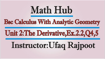 Bsc Math Calculus Ex 2.2,Q4,5 || S.M.Yusuf