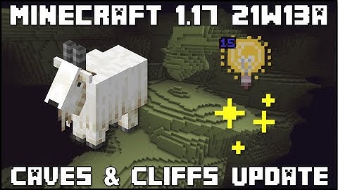 Minecraft 1.17 - Snapshot 21w13a - Goats & Light Block!