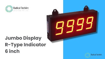 Jumbo display R type indicator 6 inch #jumbo #display RadicalTechArt I RadicalTalks I