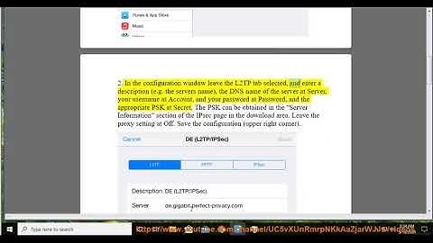 Set up Perfect Privacy VPN L2TP/IPsec on iPhone & iPad