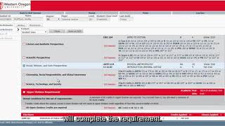 DegreeTracks Tutorial (WOU Office of the Registrar)