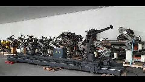 Kuka Cybertec robot BLACK OPS on track