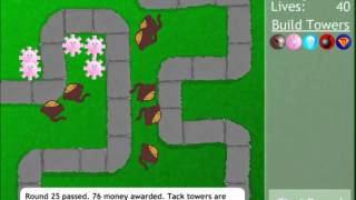 Bloons Tower Defense Levels 1-50 (At 4x speed)
