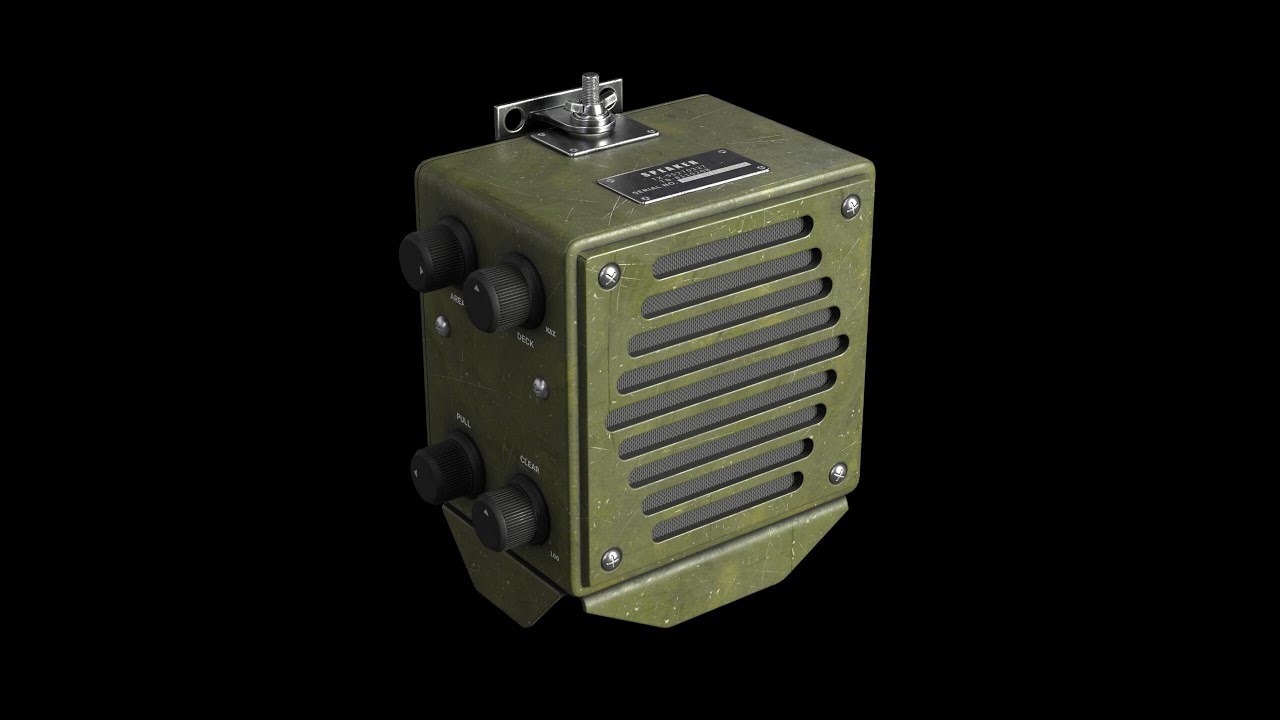 Substance Painter | Military Speaker-Breakdown | Tutorial | 3d modeling