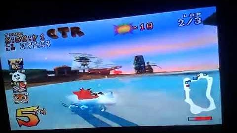 Crash Team Racing (PS1) Part 22 - Crash Cove (Relic Race and CTR Challenge)