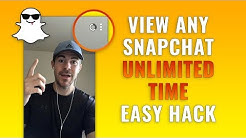 How to View any Snapchat for Unlimited Time - Durasi: 3.41. 