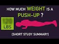 How Much Weight Do You Press in a Push-Up? #Shorts