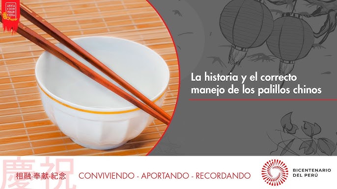 Protocolo y uso de los palillos japoneses o chopsticks