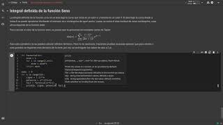 Python: ejemplo calcular el área bajo la curva y uso de series de Taylor para aproximar funciones