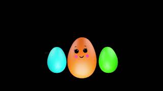 Colorful Egg Dancing - Easter Egg Animation #shorts