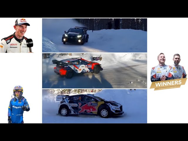 Rally Sweden 2024 HIGHLIGHTS | 1. Esapekka Lappi 2. Elfyn Evans 3. Adrien Fourmaux class=