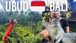 First Time in UBUD BALI: Tegallalang Rice Terrace, Temples, Monkey Forest 🇮🇩 Indonesia Travel Vlog