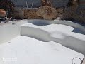 piscina proyectada y enlucida con Sika seal 142 blanco