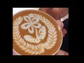 Latte art training | Flower latte art