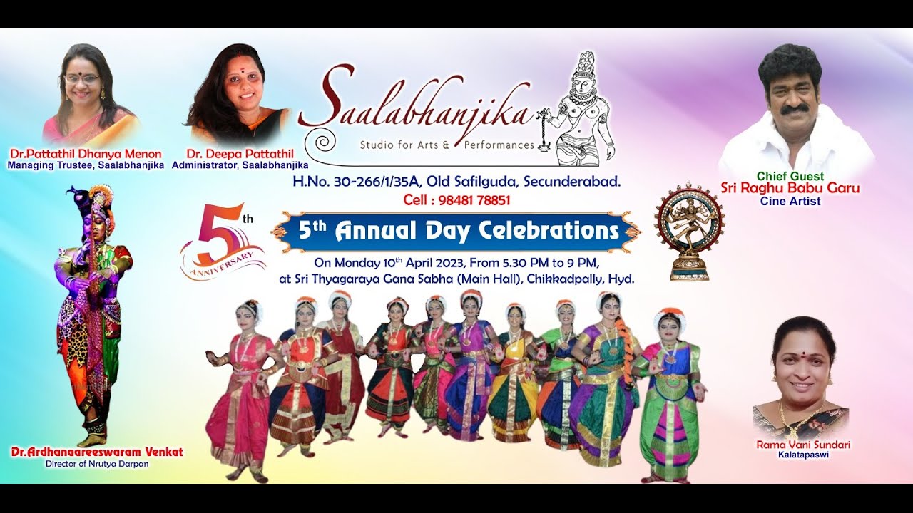 Saalabhanjika Studio for Arts & Performances | 5th Annual Day ...