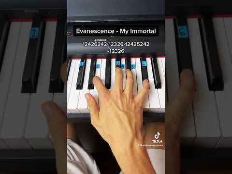 Evanescence My Immortal Easy Piano Tutorial Evanescence My Immortal Easy Piano Tutorial