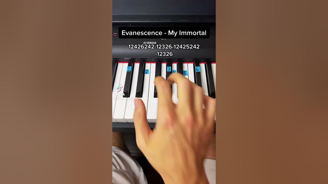 Evanescence - My Immortal easy piano tutorial!