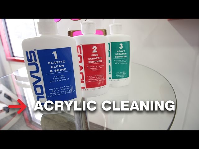 Clean Your LUCITE NOVUS 1, 2, 3 8 Ounces Each Cleaner & Polish