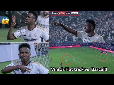 Vinicius Jr Goal vs Barca {Hat-Trick} 