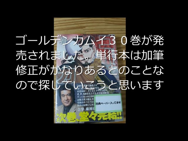 ゴールデンカムイ単行本３０巻 加筆修正を探す ２９１話分 Youtube