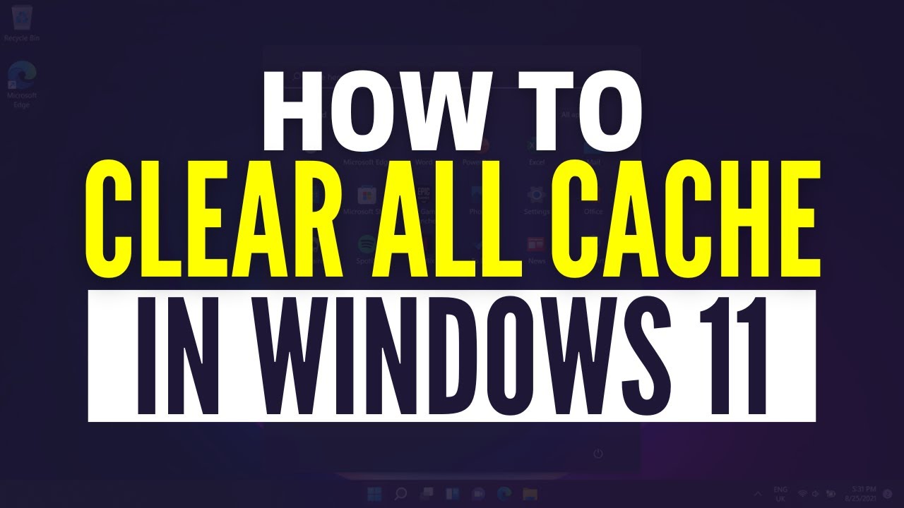 How To Clear Cache On Windows 11 - YouTube