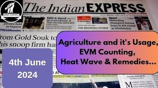 4th June 2024 | Today Indian Express Newspaper Editorial, Ideas Analysis | By Gargi Classes
