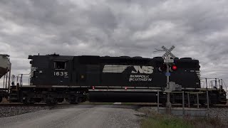 NS High NOSE SD40-2 & NS 4005!  Railroad Crossings On The NS Lafayette District Part 2