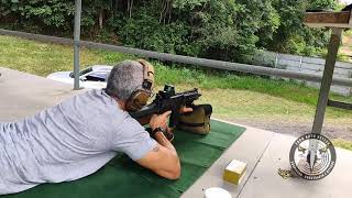 Atirando com T4 e IA2 7,62 em 200 metros.
