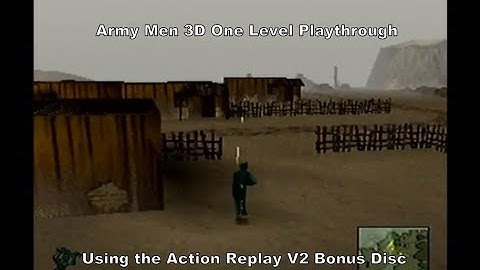 Army Men 3D One Level Playthrough using the Ps1 AR V2 Ps2 Bonus Disc :D #Playstation #Sony #Ps1 #Sub
