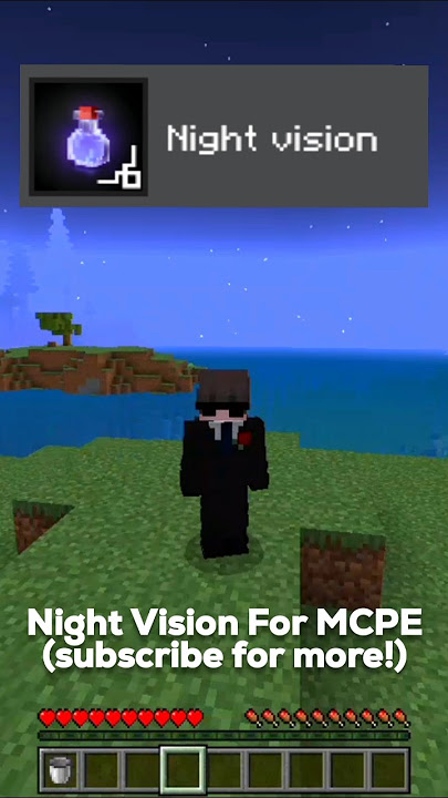 Night Vision Fullbright For Minecraft Bedrock Edition!(MCPE 1.21 ) #minecraft #texturepack #mcpe
