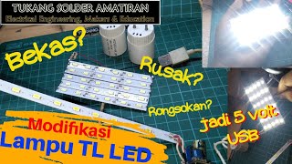 Cara pemasangan 2 Lampu TL/Neon LED