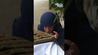 Reporter takes cover in Israel