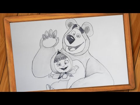 Video: How To Draw Masha And The Bear